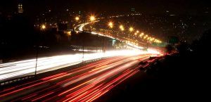 traffic at night